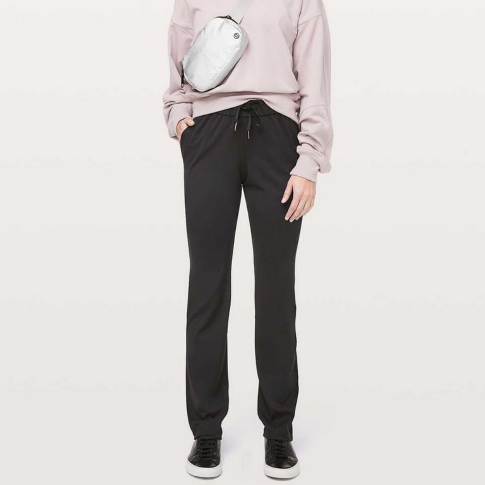 Lululemon Tall Black On the Fly Pants
